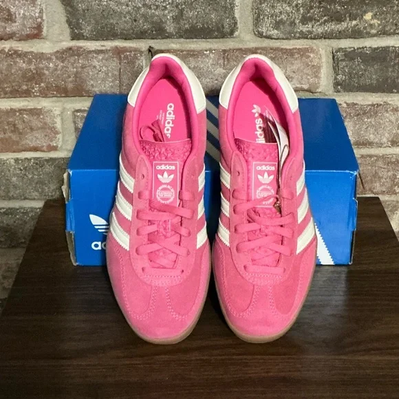 Adidas Gazelle Indoor W Women’s Pink and White - Picture 2 of 8